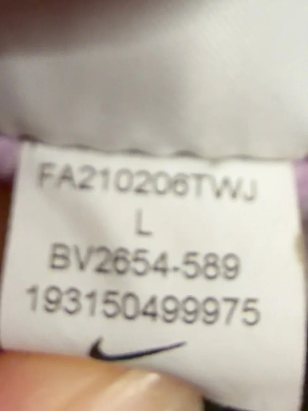 Nike Purple Smoke/Light Thistle Pullover Hoodie with white logo